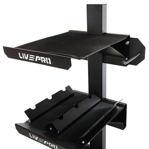 Стелаж модульний для інвентаря кросфіт STORAGE RACK LiveUp LP8875 розмір-55x60x180см чорний LP8875 фото
