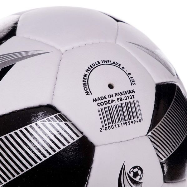 М'яч футбольний HYBRID BALLONSTAR FB-3132 №5 PU білий-синій FB-3132 фото