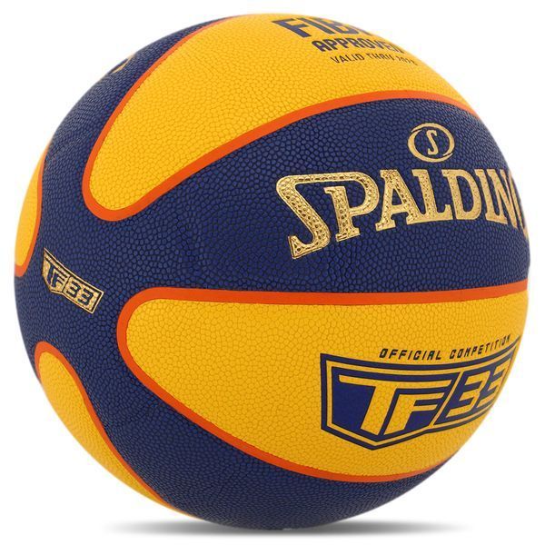 Мяч баскетбольный SPALDING TF 33 GOLD 76862Z размер 6 синий-желтый 76862Z фото