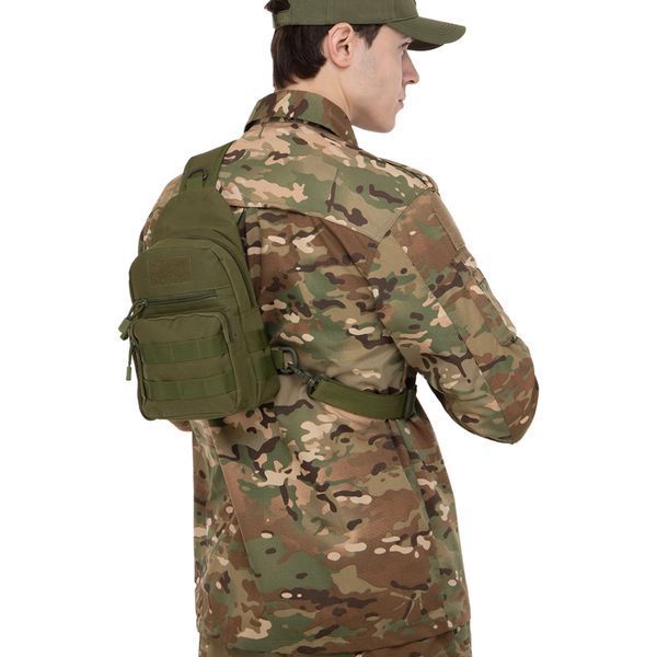 Сумка-слінг тактична з однією лямкою Military Rangers ZK-9102 розмір 28x16x10см 5л кольори в асортименті ZK-9102 фото