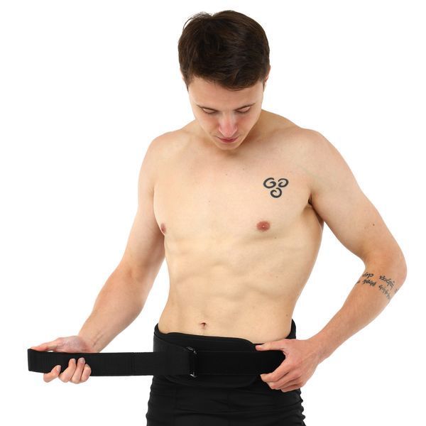 Пояс атлетический текстильный EZOUS SCHIEK TRAINING BELT O-11 спинка-13см размер S-L черный O-11 фото