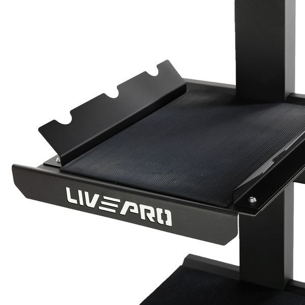 Стелаж модульний для інвентаря кросфіт STORAGE RACK LiveUp LP8875 розмір-55x60x180см чорний LP8875 фото