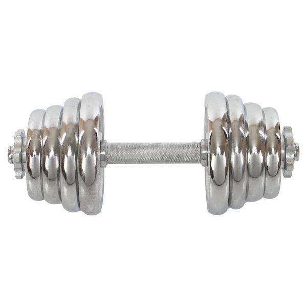 Гантелі розбірні сталеві хромовані 27кг HIGHQ SPORT TA-0013-27CH 2шт по 13,5кг хром TA-0013-27CH фото