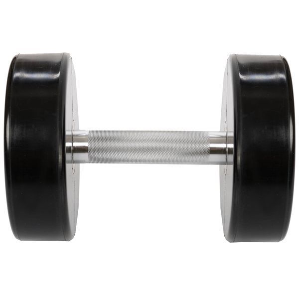Гантель цельная профессиональная с полиуретановым покрытием LIFE FITNESS SC-80081-28 1шт 28кг черный-красный SC-80081-28 фото