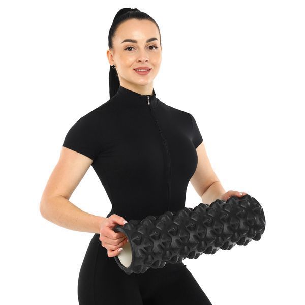 Роллер массажный цилиндр (ролик мфр) 45см Grid Rumble Roller SP-Sport FI-9395 цвета в ассортименте FI-9395 фото