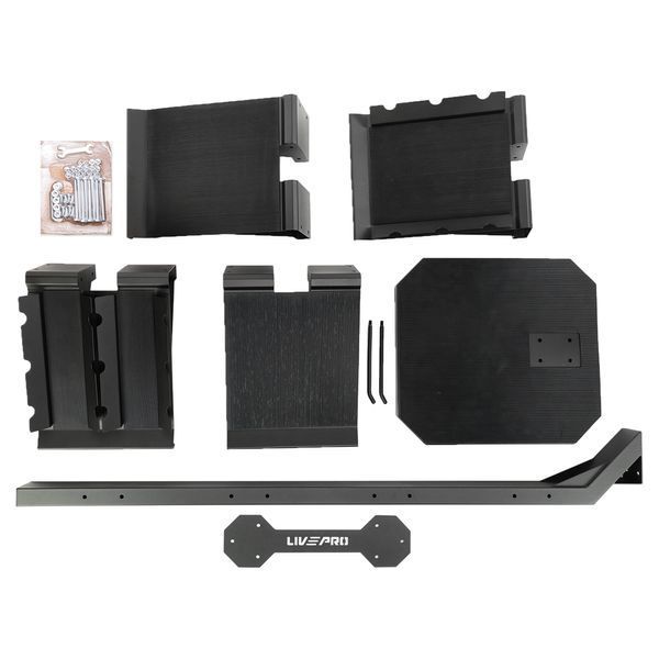 Стелаж модульний для інвентаря кросфіт STORAGE RACK LiveUp LP8875 розмір-55x60x180см чорний LP8875 фото