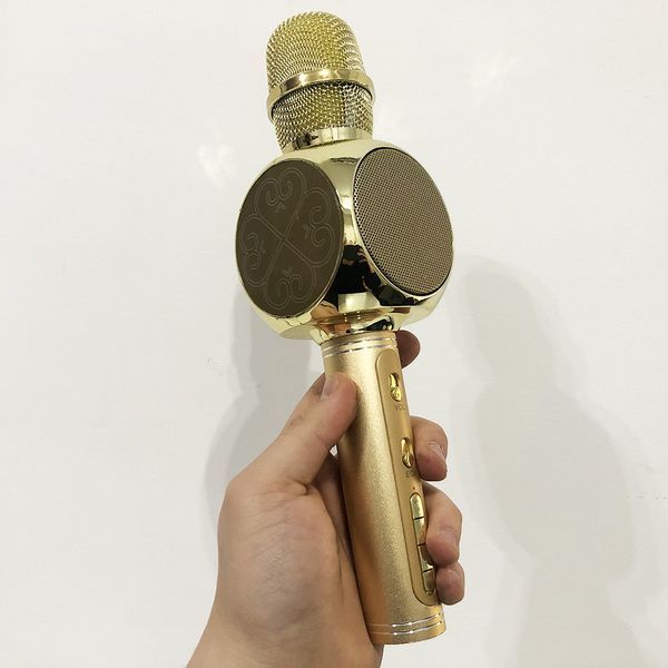 Беспроводной Bluetooth Микрофон для Караоке Микрофон DM Karaoke Y 68 + BT. Цвет: золотой ws71741-3 фото