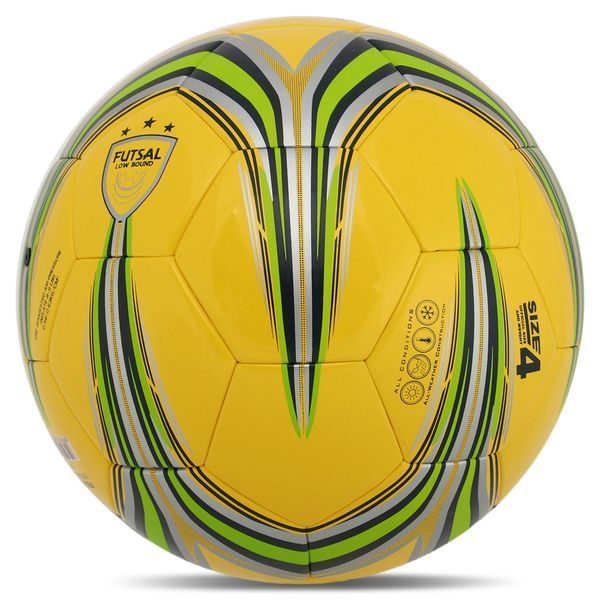 М'яч футзальний STAR FB624-05 №4 PU жовтий-салатовий FB624-05 фото