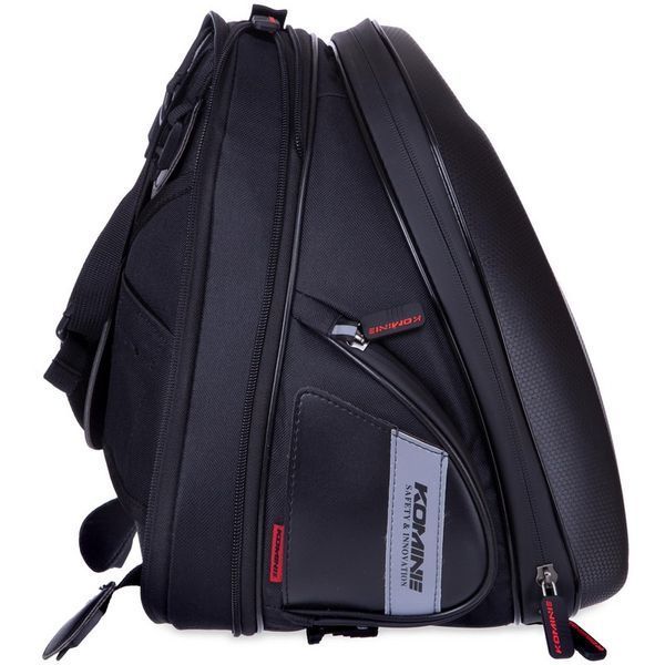 Сумка на бак мотоцикла на магнитах с окном под телефон Tank Bag KOMINE M-2844 32х22х21см черный M-2844 фото