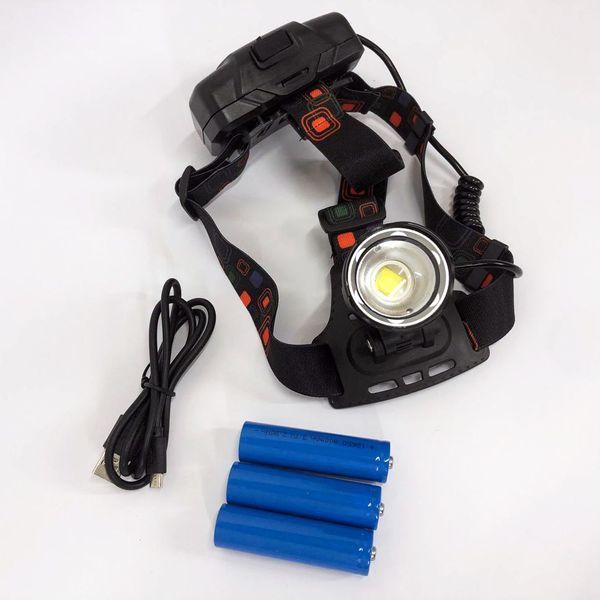Фонарь налобный X-Balong XQ-219-HP50 аккумуляторный LED zoom с функцией Power Bank 3 режима работы ws44944 фото