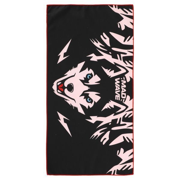 Полотенце спортивное из микрофибры MadWave HUSKY M076302100W 80х40см черный M076302100W фото
