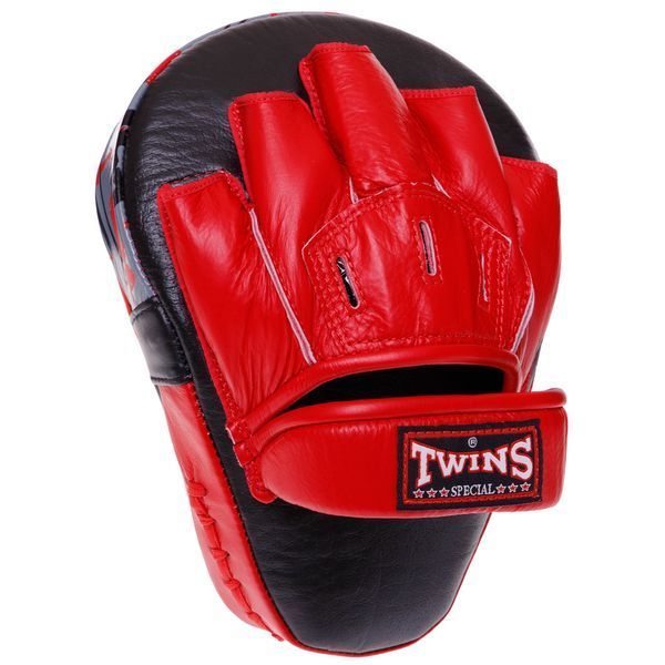 Лапа боксерская изогнутая тренировочная кожа TWINS FPML10-43 25x19x9см 1штука цвета в ассортименте Левая FPML10-43 фото