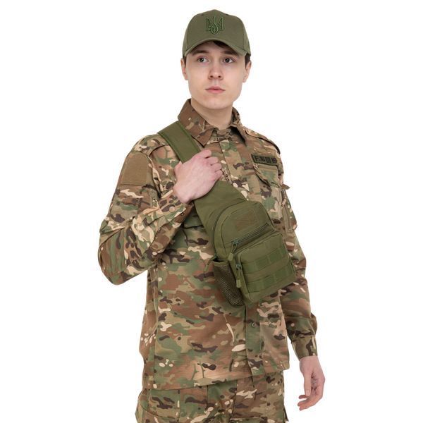 Сумка-слінг тактична з однією лямкою Military Rangers ZK-9102 розмір 28x16x10см 5л кольори в асортименті ZK-9102 фото