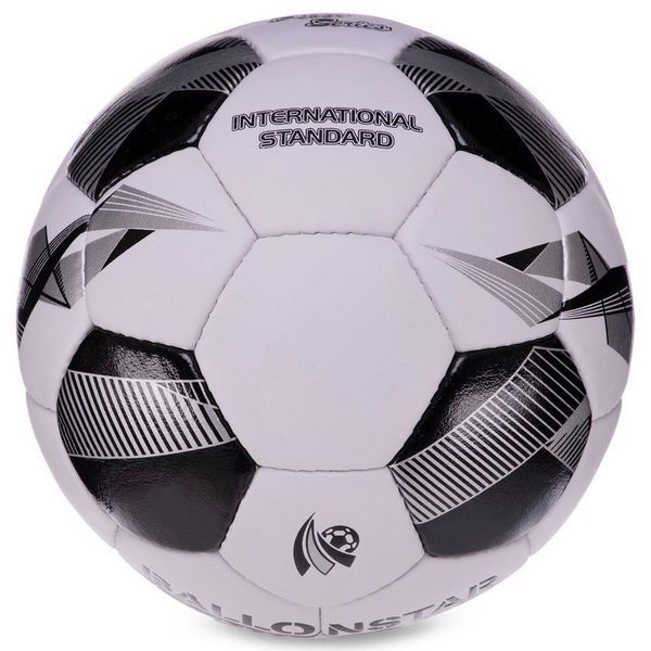 М'яч футбольний HYBRID BALLONSTAR FB-3132 №5 PU білий-синій FB-3132 фото