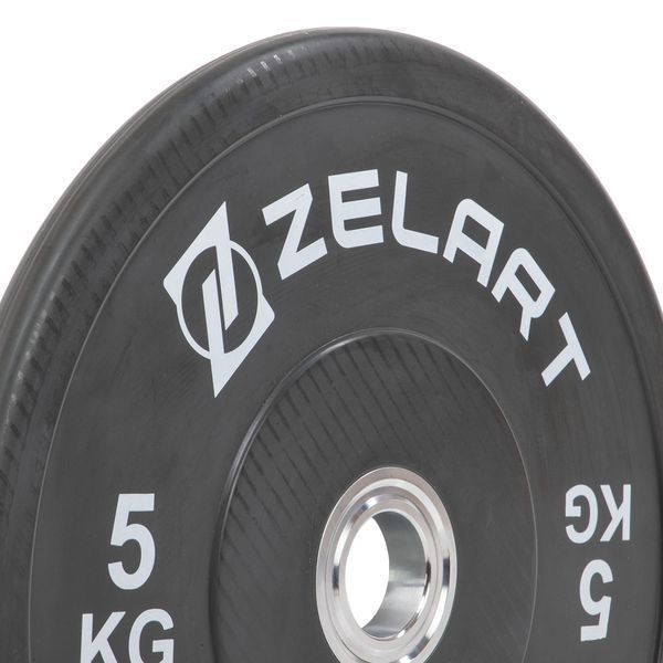 Бамперные диски резиновые Zelart TA-7798-5 50.6&plusmn;0.2мм 5кг черный TA-7798-5 фото