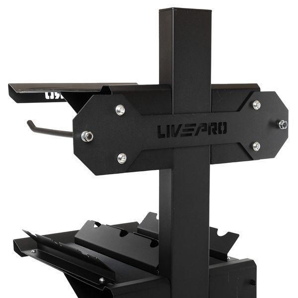 Стелаж модульний для інвентаря кросфіт STORAGE RACK LiveUp LP8875 розмір-55x60x180см чорний LP8875 фото