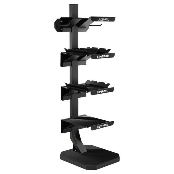 Стелаж модульний для інвентаря кросфіт STORAGE RACK LiveUp LP8875 розмір-55x60x180см чорний LP8875 фото