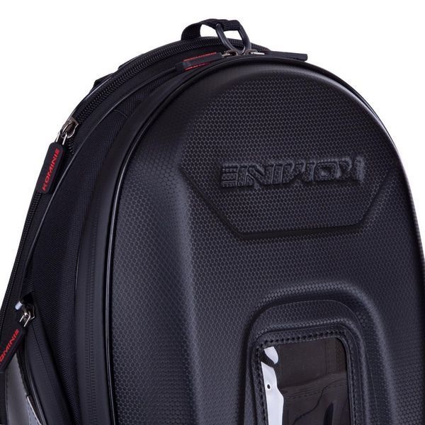 Сумка на бак мотоцикла на магнитах с окном под телефон Tank Bag KOMINE M-2844 32х22х21см черный M-2844 фото