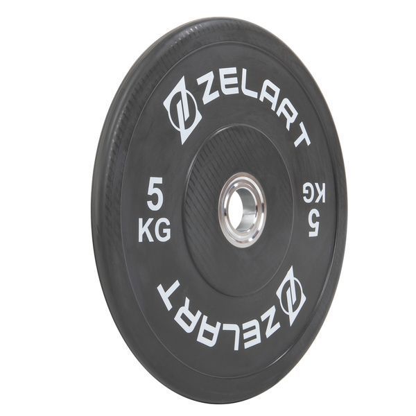 Бамперные диски резиновые Zelart TA-7798-5 50.6&plusmn;0.2мм 5кг черный TA-7798-5 фото