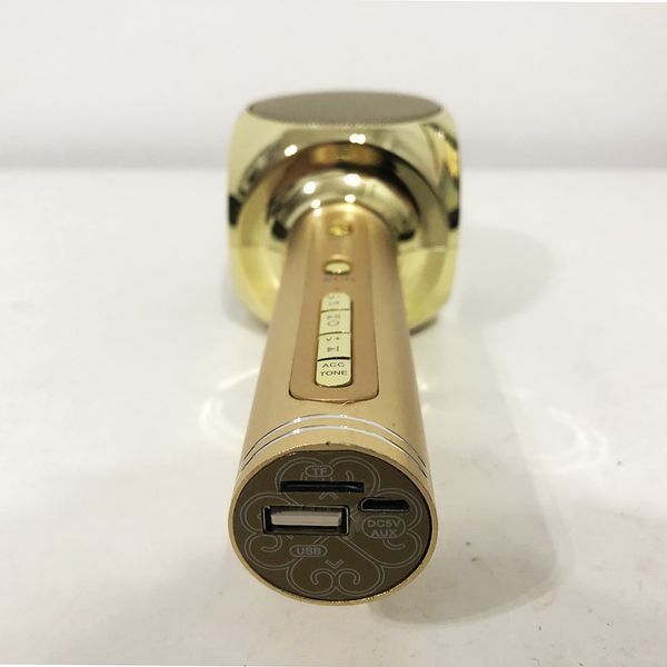 Беспроводной Bluetooth Микрофон для Караоке Микрофон DM Karaoke Y 68 + BT. Цвет: золотой ws71741-3 фото