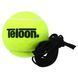Теннисный мяч тренировочный на эластичной резинке Fight Ball набор 3 шт TELOON T818C-3 салатовый T818C-3 фото 2