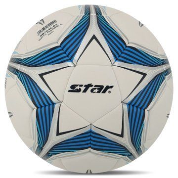 Мяч футбольный STAR OUTH TRAINING 5 SB724C №4 PU белый-синий SB724C фото