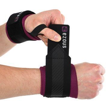 Бинты кистевые для жима STRENGTH WRIST WRAPS EZOUS C-05 2штуки черный-фиолетовый C-05 фото