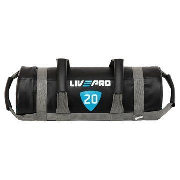 Мешок утяжелитель для функционального тренинга Power Bag LiveUp LP8120-20 20кг черный-серый LP8120-20 фото