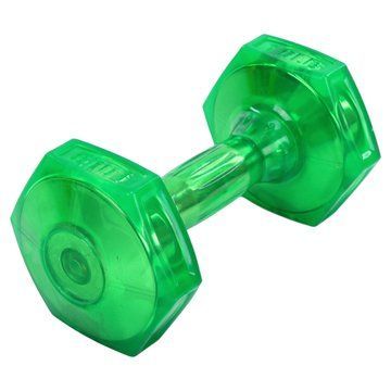 Гантель для фитнеса с TPU покрытием Zelart Jelly Urethane Coated Dumbbells TA-2946-10LB 1шт 4,5кг салатовый TA-2946-10LB фото