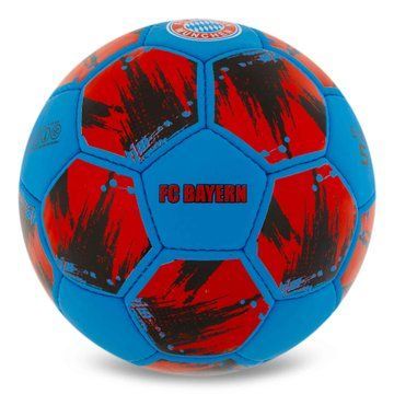 Мяч футбольный BALLONSTAR BAYREN FB-0047-807 №5 PU голубой-красный FB-0047-807 фото