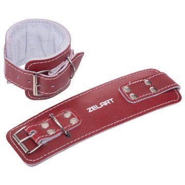 Манжети для тяги на руки та ноги 2 штуки Zelart SB-165198 2шт червоний SB-165198 фото