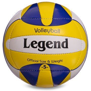 Мяч волейбольный LEGEND LG2010 №5 PU желтый-синий-белый LG2010 фото