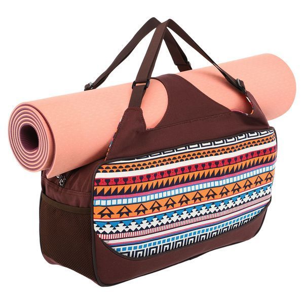 Сумка для йоги KINDFOLK Yoga bag SP-Sport FI-8366-1 оранжевый-голубой FI-8366-1 фото