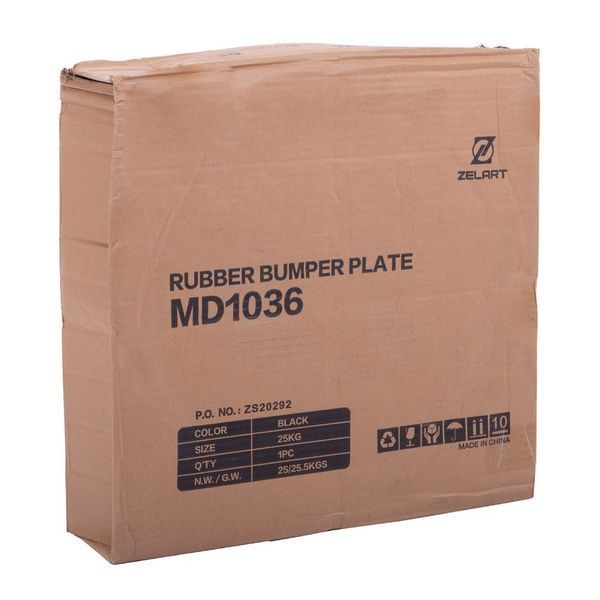 Бамперные диски резиновые Bumper Plates MDbuddy TA-2676-25 51мм 25кг черный TA-2676-25 фото