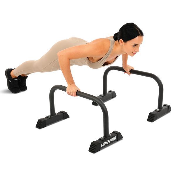 Упоры для отжиманий 2штуки LiveUp LP8160 PUSH-UP BAR 63х33х36,5см черный LP8160 фото