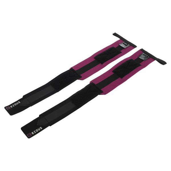 Бинты кистевые для жима STRENGTH WRIST WRAPS EZOUS C-05 2штуки черный-фиолетовый C-05 фото