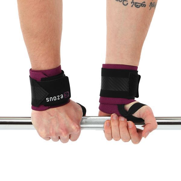 Бинты кистевые для жима STRENGTH WRIST WRAPS EZOUS C-05 2штуки черный-фиолетовый C-05 фото