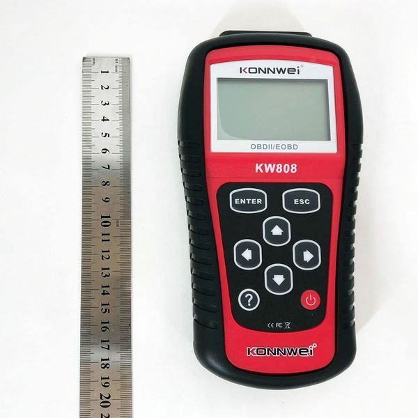 Автомобильный диагностический сканер Konnwei KW808 OBD II/EOBD, Автотестер универсальный Адаптер ws55876 фото