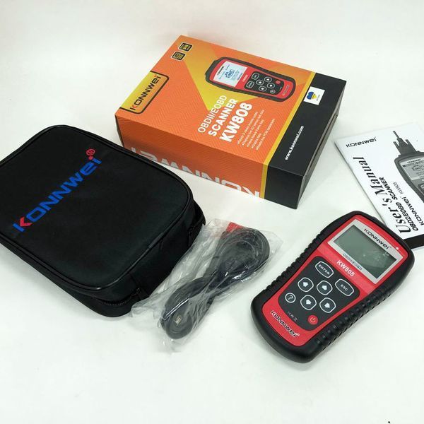 Автомобильный диагностический сканер Konnwei KW808 OBD II/EOBD, Автотестер универсальный Адаптер ws55876 фото