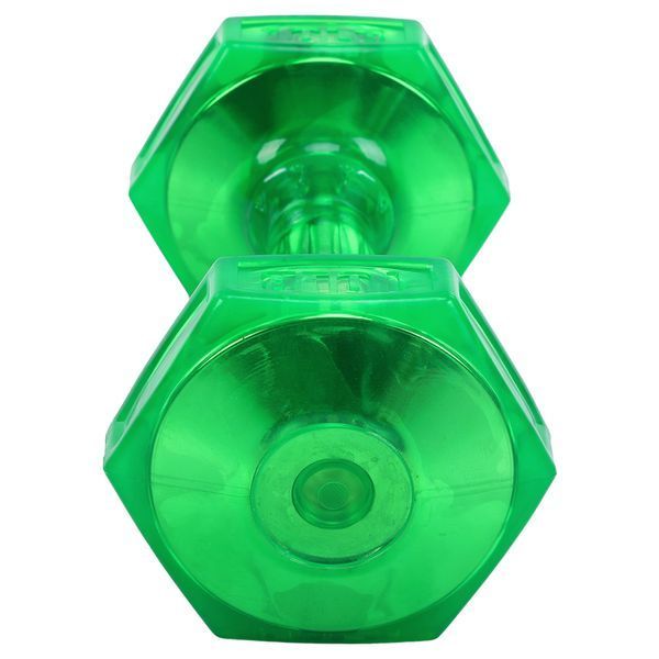 Гантель для фитнеса с TPU покрытием Zelart Jelly Urethane Coated Dumbbells TA-2946-10LB 1шт 4,5кг салатовый TA-2946-10LB фото