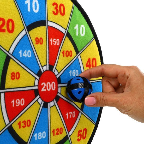 Дартс на липучці 6 м'ячів та мішень VELCRO dartboard Baili BL-603 30cм BL-603 фото