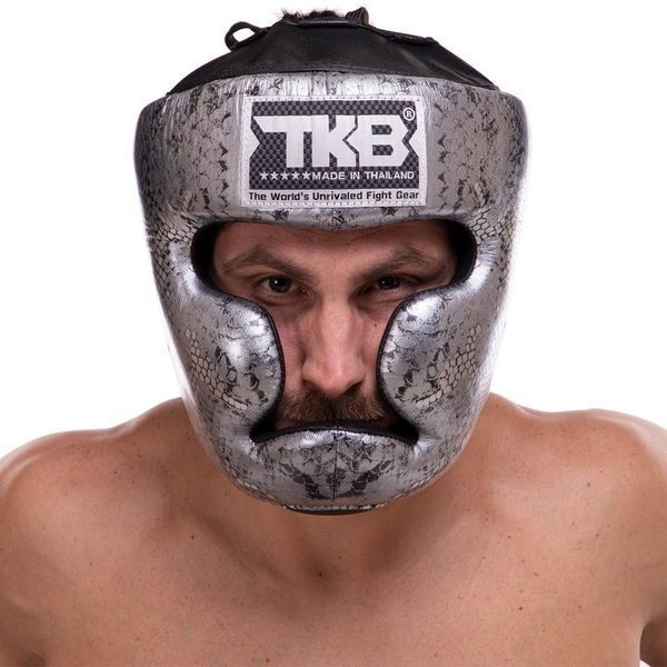 Шлем боксерский с полной защитой кожаный TOP KING Super Snake TKHGSS-02 S-XL цвета в ассортименте S TKHGSS-02 фото