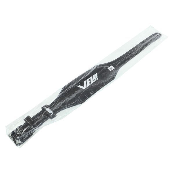 Пояс атлетический кожаный VELO VL-9741 спинка-15см размер-S-XXL черный-белый VL-9741 фото