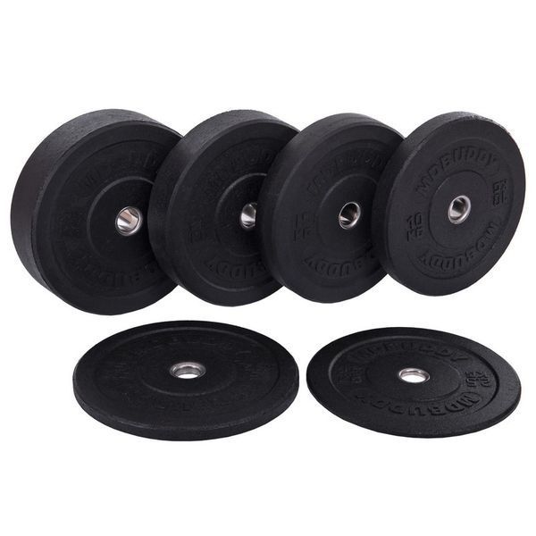 Бамперные диски резиновые Bumper Plates MDbuddy TA-2676-25 51мм 25кг черный TA-2676-25 фото