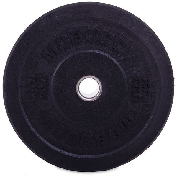 Бамперные диски резиновые Bumper Plates MDbuddy TA-2676-25 51мм 25кг черный TA-2676-25 фото