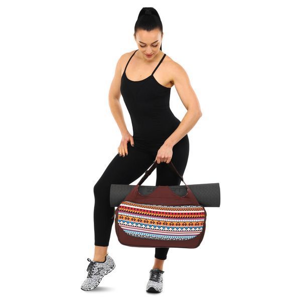 Сумка для йоги KINDFOLK Yoga bag SP-Sport FI-8366-1 оранжевый-голубой FI-8366-1 фото