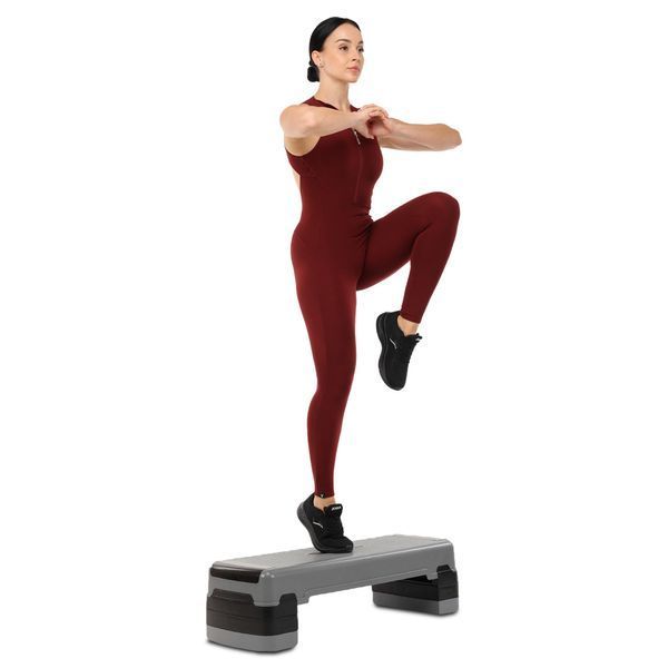 Степ-платформа для фитнеса и аэробики 3 уровня высоты SP-Sport FI-1579 85x30x15-25см серый-черный FI-1579 фото