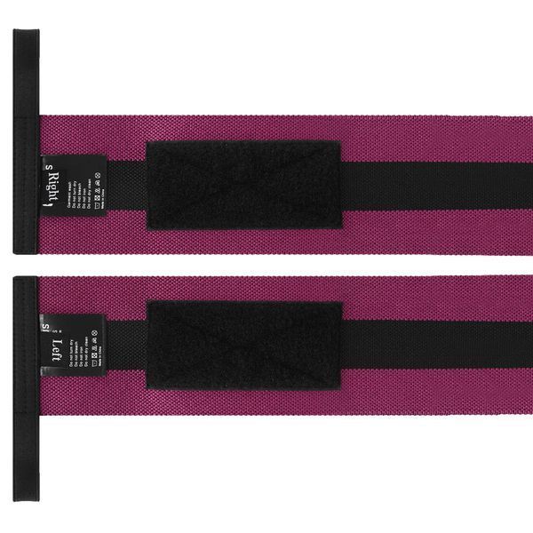 Бинты кистевые для жима STRENGTH WRIST WRAPS EZOUS C-05 2штуки черный-фиолетовый C-05 фото