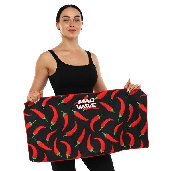 Полотенце спортивное из микрофибры MadWave SPICY M076304100W 80х40см черный M076304100W фото