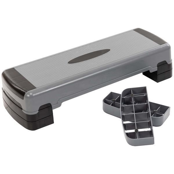 Степ-платформа для фитнеса и аэробики 3 уровня высоты SP-Sport FI-1579 85x30x15-25см серый-черный FI-1579 фото